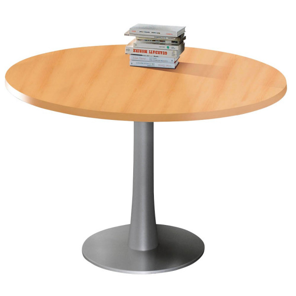 8029466032655 - Besprechungstisch Phenor bis 6 Personen Kreis Tellerfuß B 1200 x T 1200 x H 740 mm Buche silber 8029466032655 - Besprechungstisch Phenor bis 6 Personen Kreis Tellerfuß B 1200 x T 1200 x H 740 mm Buche silber