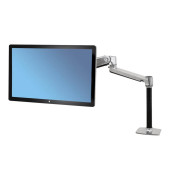 LX Sitz-Steh-Tischmontage-LCD-Arm Monitor-Halterung silber