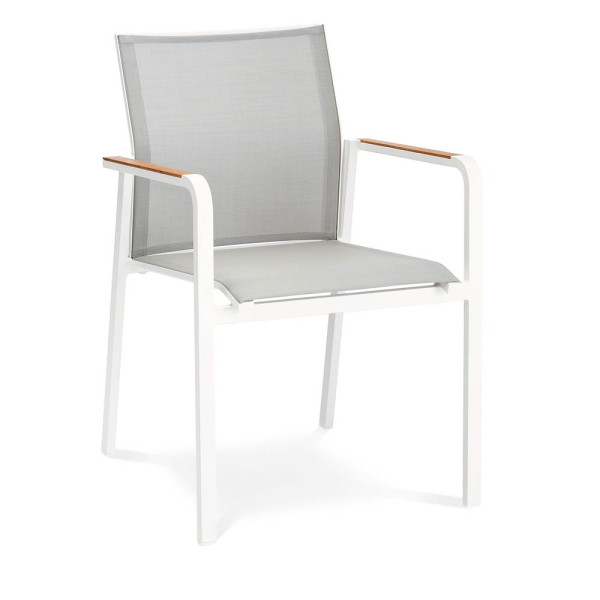 4043153106911 - BEST Gartenstuhl Stapelsessel Paros weiss grau weiss 4043153106911 - BEST Gartenstuhl Stapelsessel Paros weiss grau weiss