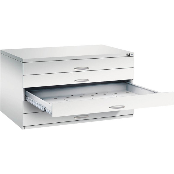 4050646133897 - CP 7200 Planschrank lichtgrau 5 Schubladen 1350 x 960 x 760 cm