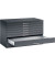 7100 Planschrank schwarz/schwarz 8 Schubladen