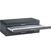 7100 Planschrank schwarz/schwarz 5 Schubladen