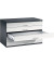 7100 Planschrank grau/schwarz 5 Schubladen