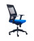 Bürostuhl 908-3 Lumbar Mesh, mittelhohe Rückenlehne, blau/schwarz