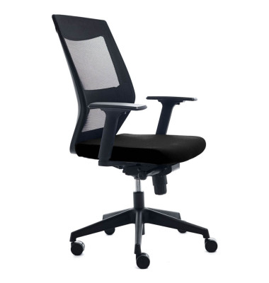 Bürostuhl 908-4 Lumbar Mesh, mittelhohe Rückenlehne, schwarz