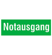 Hinweisaufkleber - Notausgang