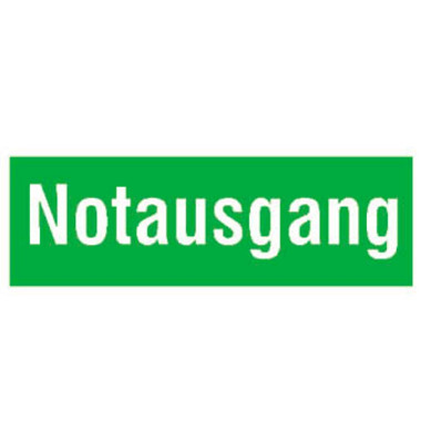 Hinweisaufkleber - Notausgang