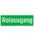 Hinweisaufkleber - Notausgang