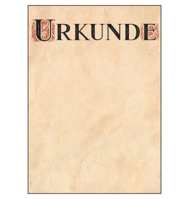 Briefpapier Urkunde Celtic DP545, chamois, Urkunde, A4, 185g