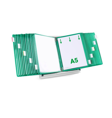 Sichttafelsystem DIN A5 grün mit 30 St. Sichttafeln