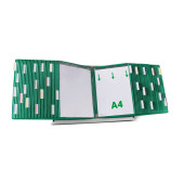 Sichttafelsystem DIN A4 grün mit 60 St. Sichttafeln