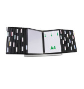 Sichttafelsystem DIN A4 schwarz mit 60 St. Sichttafeln