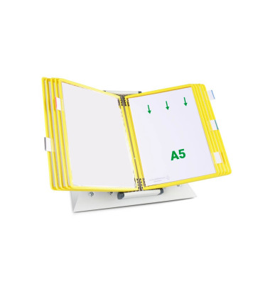Sichttafelsystem DIN A5 gelb mit 10 St. Sichttafeln