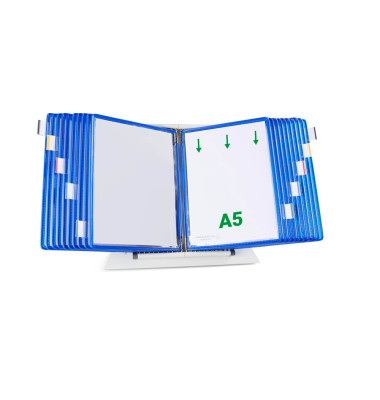 Sichttafelsystem DIN A5 blau mit 20 St. Sichttafeln