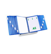 Sichttafelsystem DIN A5 blau mit 30 St. Sichttafeln