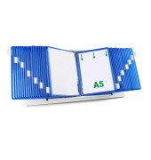 Sichttafelsystem DIN A5 blau mit 40 St. Sichttafeln