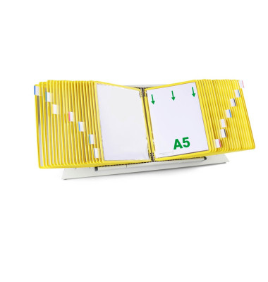 Sichttafelsystem DIN A5 gelb mit 40 St. Sichttafeln