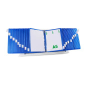 Sichttafelsystem DIN A5 blau mit 50 St. Sichttafeln