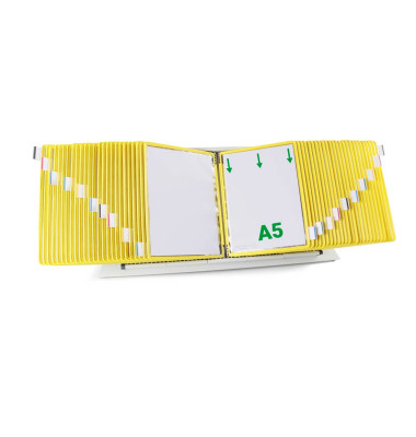 Sichttafelsystem DIN A5 gelb mit 50 St. Sichttafeln
