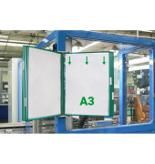 Wand-Sichttafelsystem DIN A3 grün mit 10 St. Sichttafeln