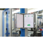 Sichttafelsystem DIN A5 grau mit 10 St. Sichttafeln