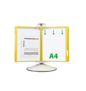Sichttafelsystem DIN A4 gelb mit 50 St. Sichttafeln