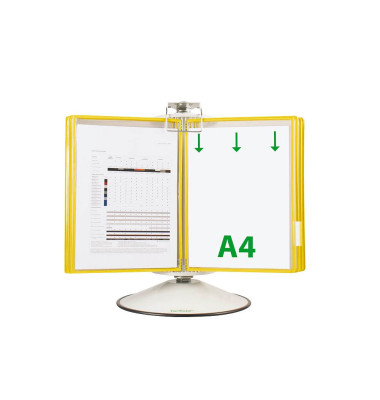 Sichttafelsystem DIN A4 gelb mit 50 St. Sichttafeln