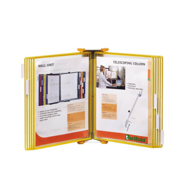 Wand-Sichttafelsystem Candy Line DIN A4 orange mit 10 St. Sichttafeln