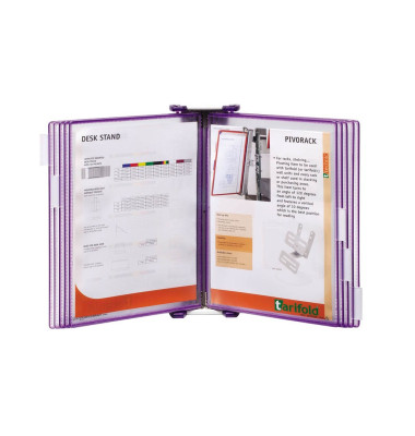 Wand-Sichttafelsystem Candy Line DIN A4 violett mit 10 St. Sichttafeln