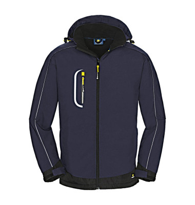 Jacke Montana, Softshell, navy/schwarz, Größe 4XL