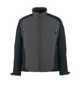 Jacke DRESDEN, Softshell, grau/schwarz, Größe XXL