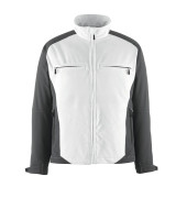 Jacke DRESDEN, Softshell, weiß/schwarz, Größe 4XL
