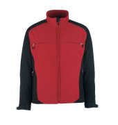 Jacke DRESDEN, Softshell, rot/schwarz, Größe M