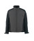 Jacke DRESDEN, Softshell, grau/schwarz, Größe 4XL