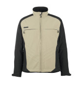 Jacke DRESDEN, Softshell, khaki/schwarz, Größe 4XL
