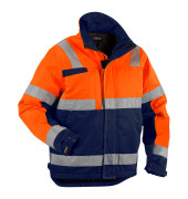 Jacke 4862, orange/marineblau, Größe XL