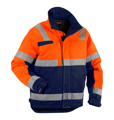 Jacke 4862, orange/marineblau, Größe M Jacke 4862, orange/marineblau, Größe M