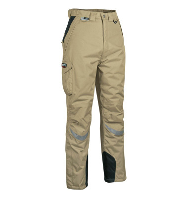 Arbeitshose Frozen, Herren, khaki/schwarz, Größe 44