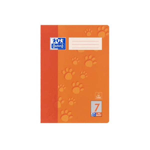 4006144936812 - Schulheft 100050403 Lineatur 7   kariert A4  90g orange 16 Blatt   32 Seiten 4006144936812 Oxford