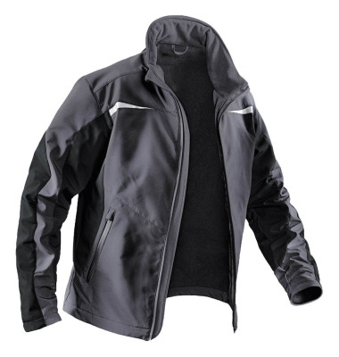 Jacke 1241, Softshell, anthrazit/schwarz, Größe 4XL