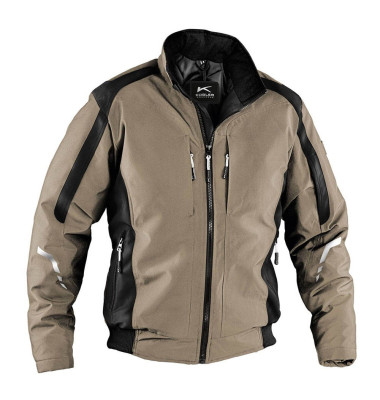 Jacke 1367, beige/schwarz, Größe 4XL Jacke 1367, beige/schwarz, Größe 4XL