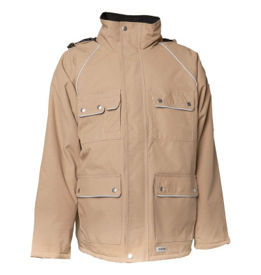 Jacke CANVAS 320, khaki/schwarz, Größe 4XL Jacke CANVAS 320, khaki/schwarz, Größe 4XL