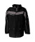 Jacke PLALINE, schwarz/zink, Größe 3XL