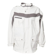 Jacke PLALINE, weiß/zink, Größe XL