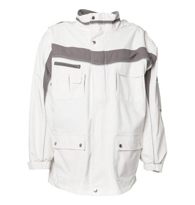 Jacke PLALINE, weiß/zink, Größe XL Jacke PLALINE, weiß/zink, Größe XL