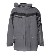 Jacke PLALINE, schiefergrau/schwarz, Größe XS