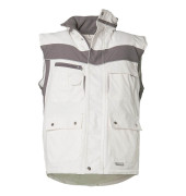 unisex Winterweste PLALINE weiß Größe 2XL