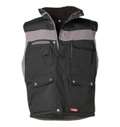 unisex Winterweste PLALINE schwarz Größe 4XL