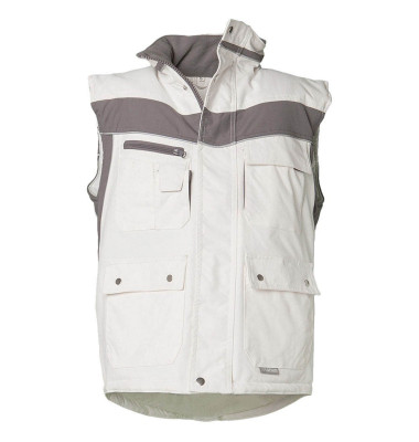 unisex Winterweste PLALINE weiß Größe L unisex Winterweste PLALINE weiß Größe L