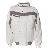 Jacke PLALINE, weiß/zink, Größe L